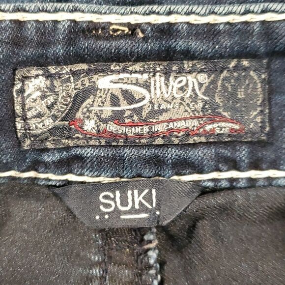 Silver Suki Mid Super‎ Stretch Skinny Jeans Denim W29/L31 - Picture 12 of 16